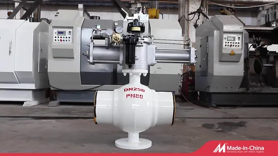 DN600 Pn80 Pneumatic Actuated Welded Ball Valve for Industrial Use